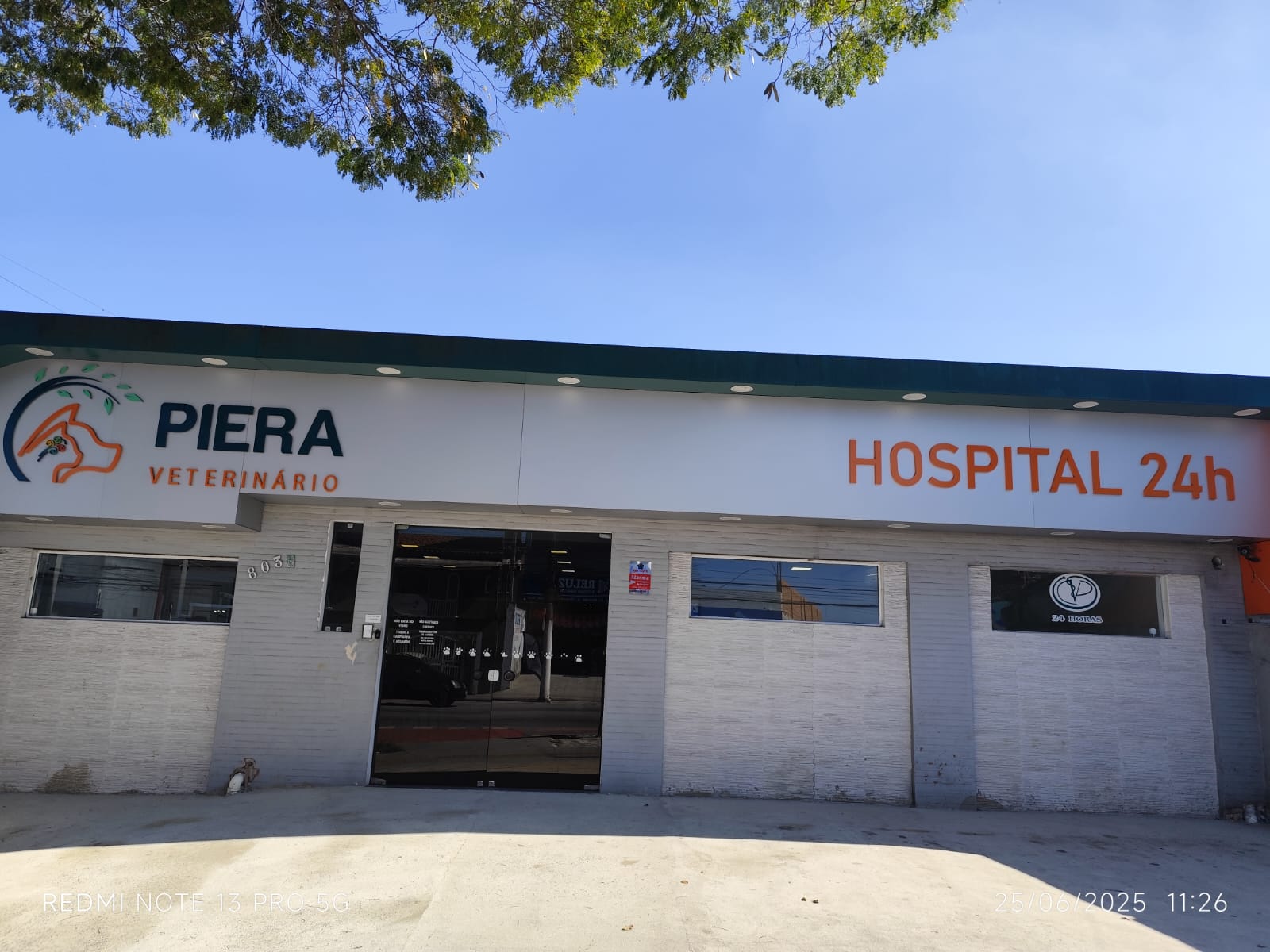 Fachada do Hospital Veterinário Piera